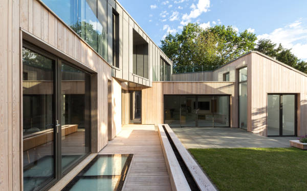 A photo of a contemporary SIPS home